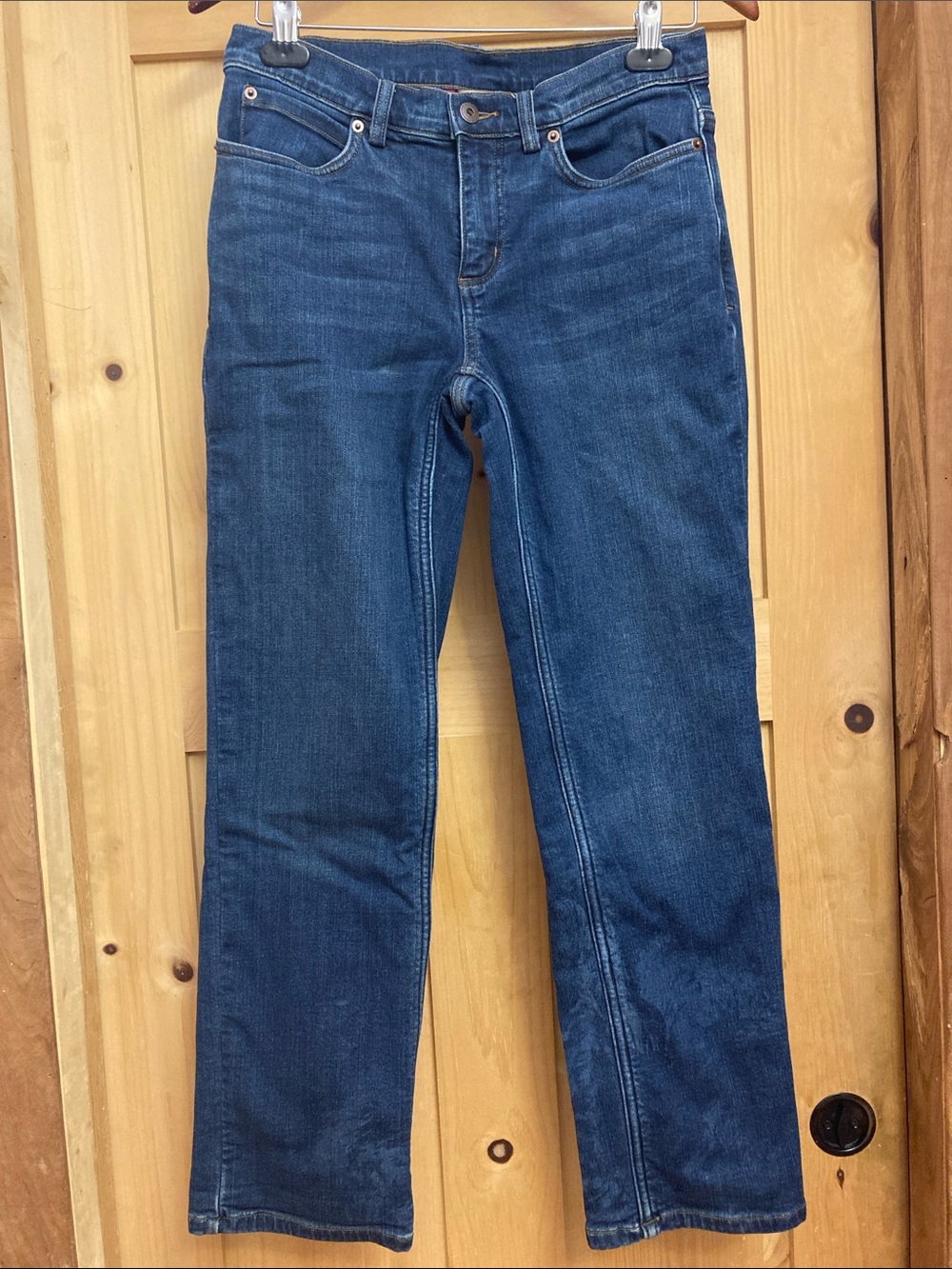 Duluth Trading Co Straight-Leg Flannel Lined Jeans